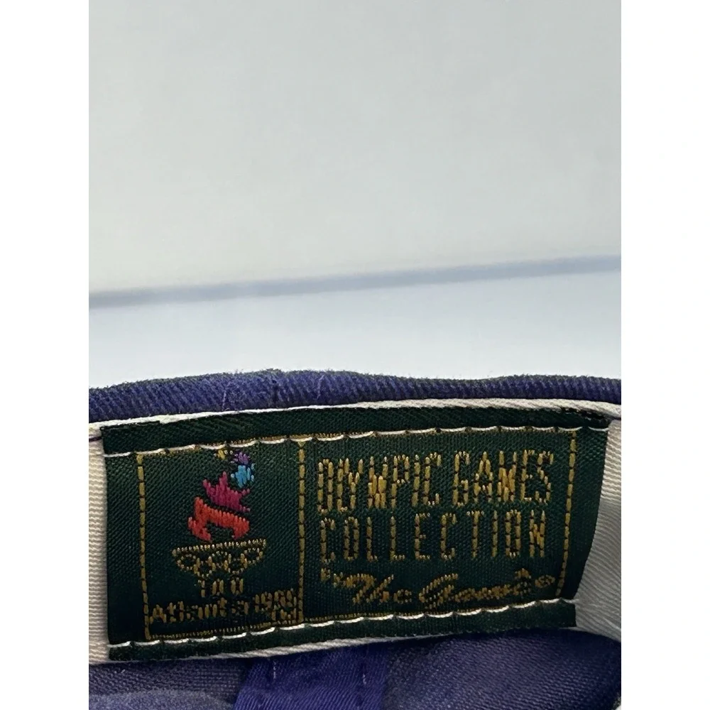 Vintage 1996 Atlanta Olympics Hat Purple Cotton Strapback The Game NOS NWT